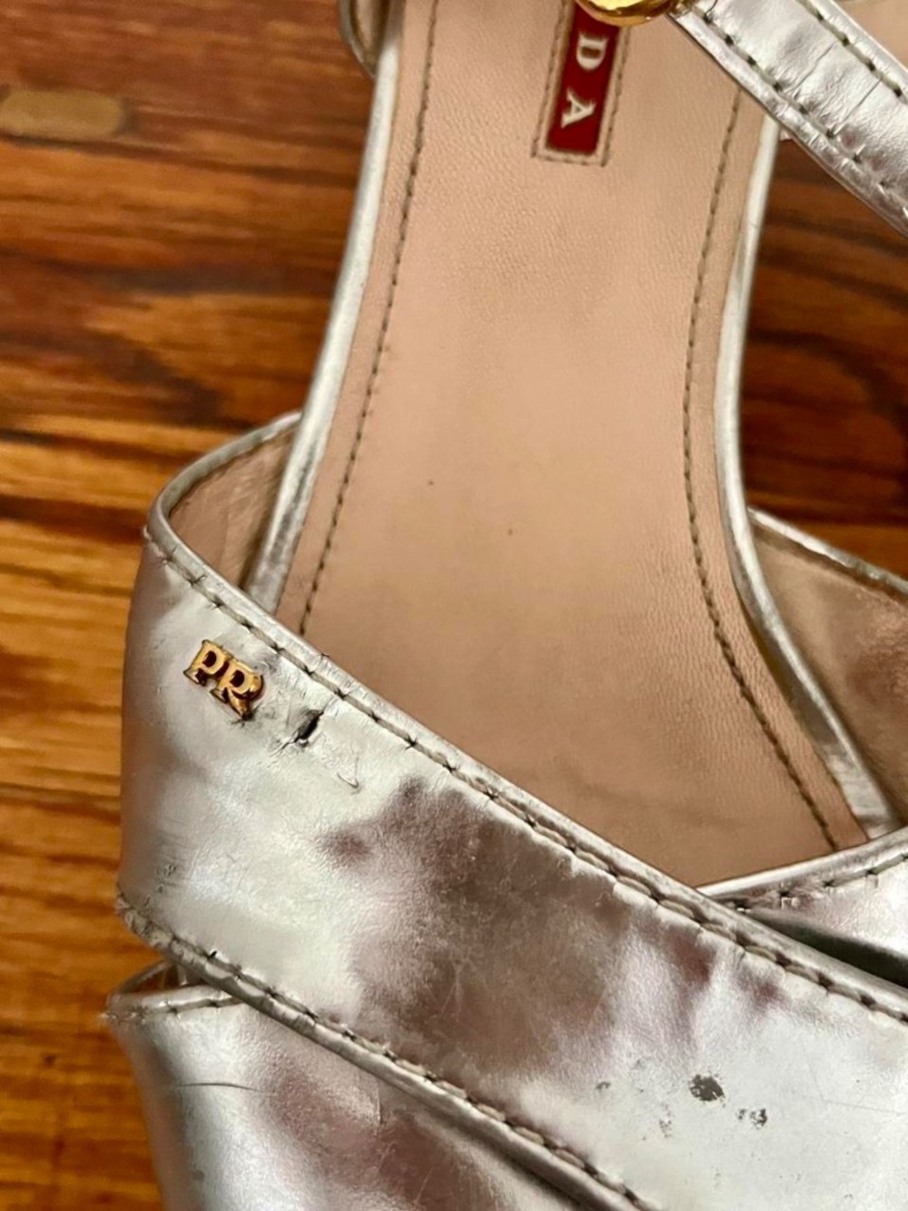 Y2K silver platform sandals by Prada - Picture 5 of 8